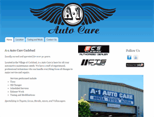 Tablet Screenshot of a-1autocare.com